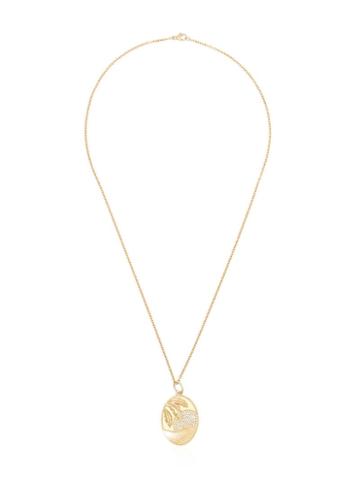 Yvonne Léon 18kt Yellow Gold And Diamond Sunset Charm Necklace -