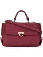 Salvatore Ferragamo 'sofia' Tote, Women's, Red, Calf Leather