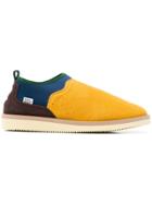 Suicoke Slip-on Panelled Sneakers - Orange