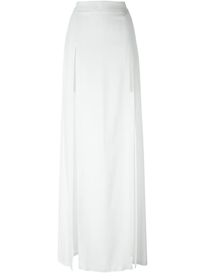 Chalayan - Long Split Skirt - Women - Acetate/viscose - 40, White, Acetate/viscose