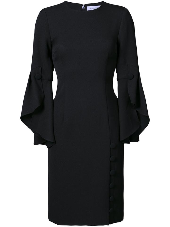 Prabal Gurung Ruffle Sleeve Dress - Black