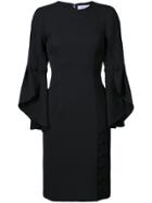 Prabal Gurung Ruffle Sleeve Dress - Black