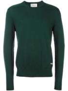 Gucci Crew Neck Knitted Jumper, Men's, Size: Xl, Green, Wool