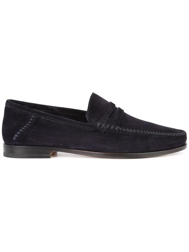 Santoni Brock Penny Loafers - Blue