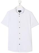 Emporio Armani Kids Teen Pointed Collar Shirt - White