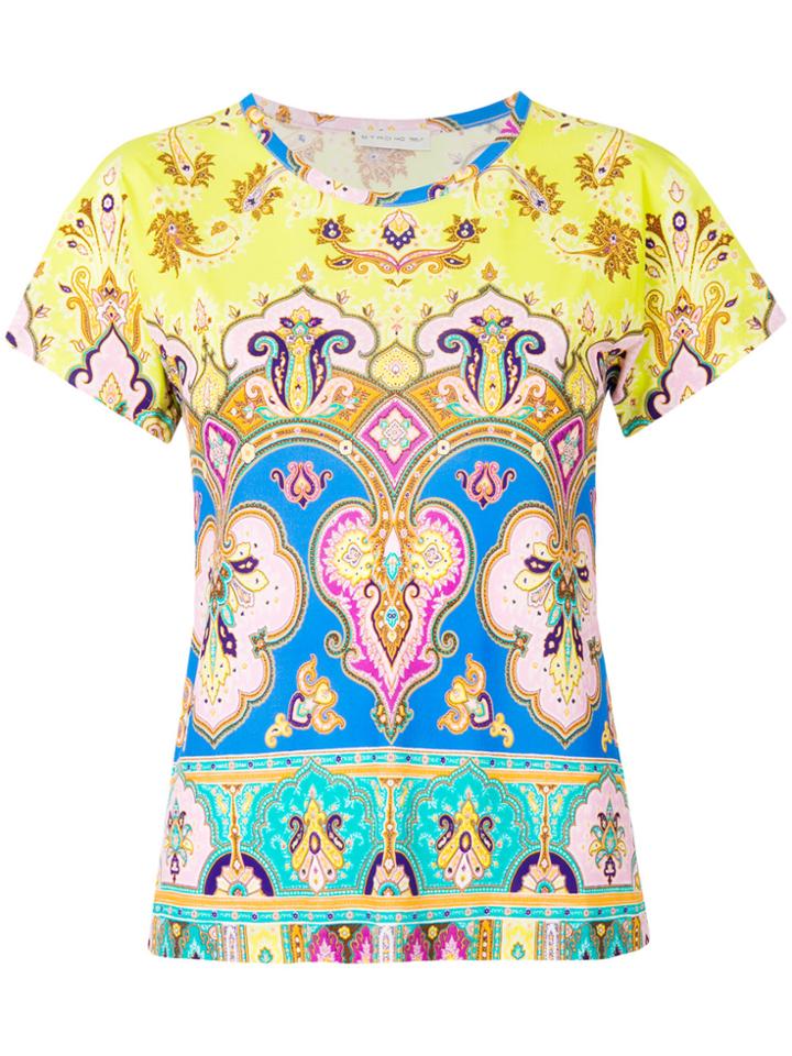 Etro Bohemian Print T-shirt - Yellow & Orange