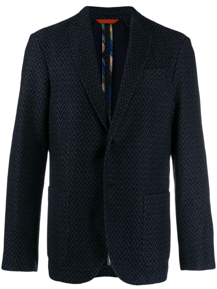Missoni Zig-zag Pattern Blazer - Blue