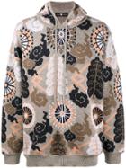 Edward Crutchley Jacquard Knitted Hoodie - Multicolour