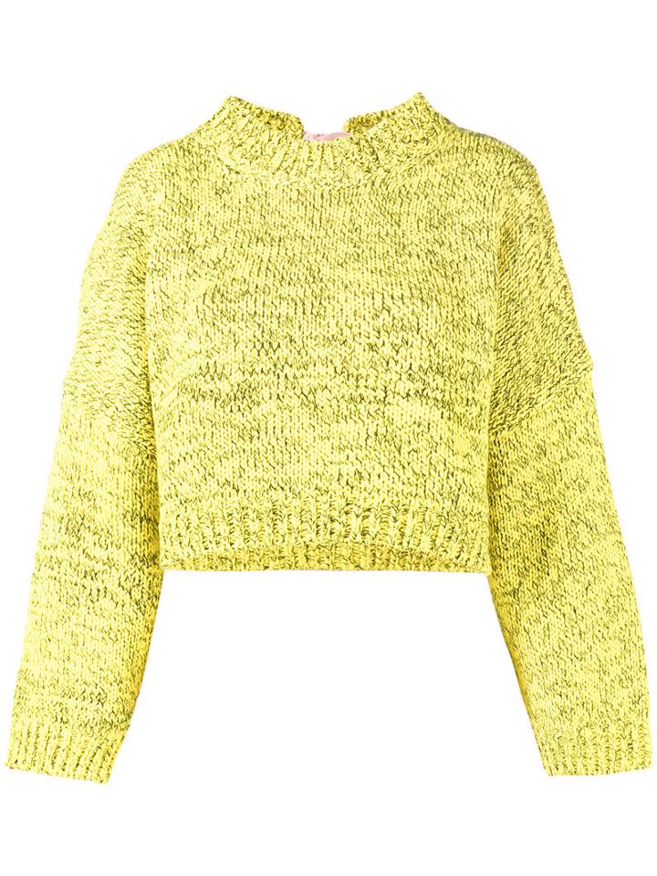 J.w.anderson - Tie Detail Top - Women - Cotton - M, Women's, Yellow/orange, Cotton
