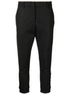 No21 Cropped High Waisted Trousers - Black