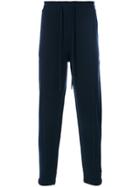 Pringle Of Scotland Knitted Track Pants - Blue