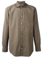 Massimo Alba Textured Shirt, Men's, Size: Xl, Green, Cotton