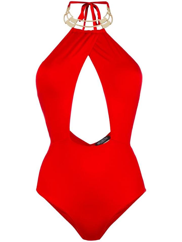 Moeva 'alyssa' One Piece, Women's, Size: Medium, Red, Polyamide/spandex/elastane