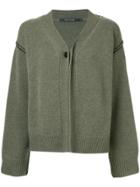 Sofie D'hoore Mena Contrasted Cardigan - Green