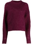 Isabel Marant Chunky Knit Jumper - Purple