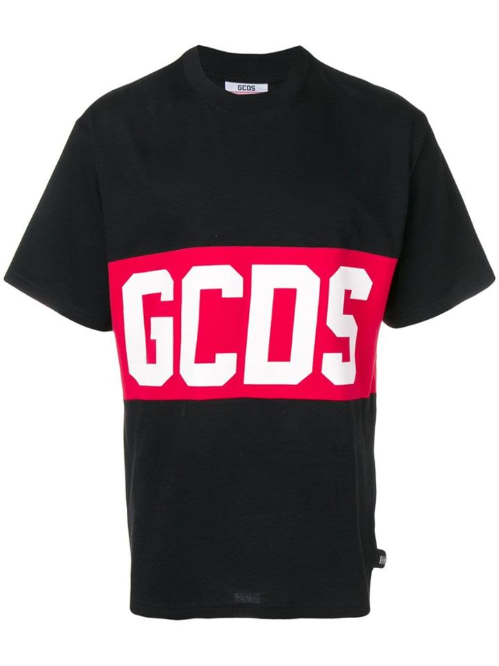 Gcds Logo Band T-shirt - Black