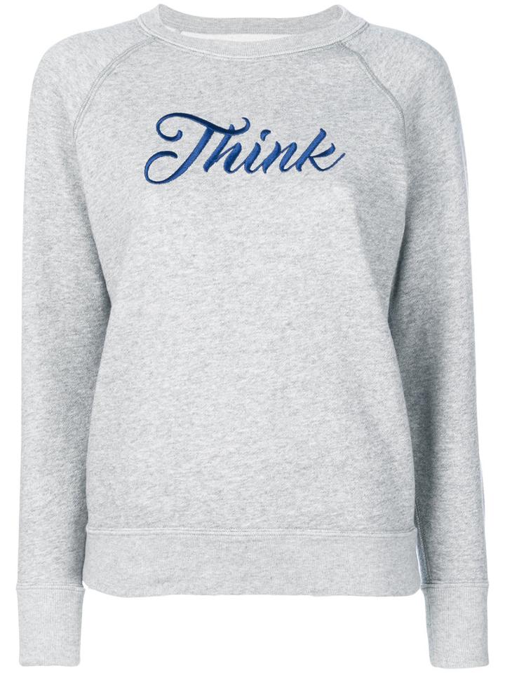 Isabel Marant Étoile - Loby Sweatshirt - Women - Cotton/polyester/viscose - 40, Grey, Cotton/polyester/viscose