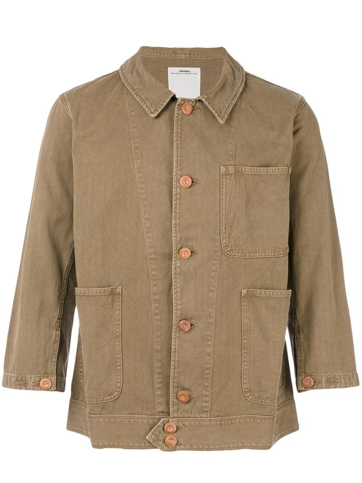 Visvim - Skull Embroidered Jacket - Men - Cotton - 4, Green, Cotton