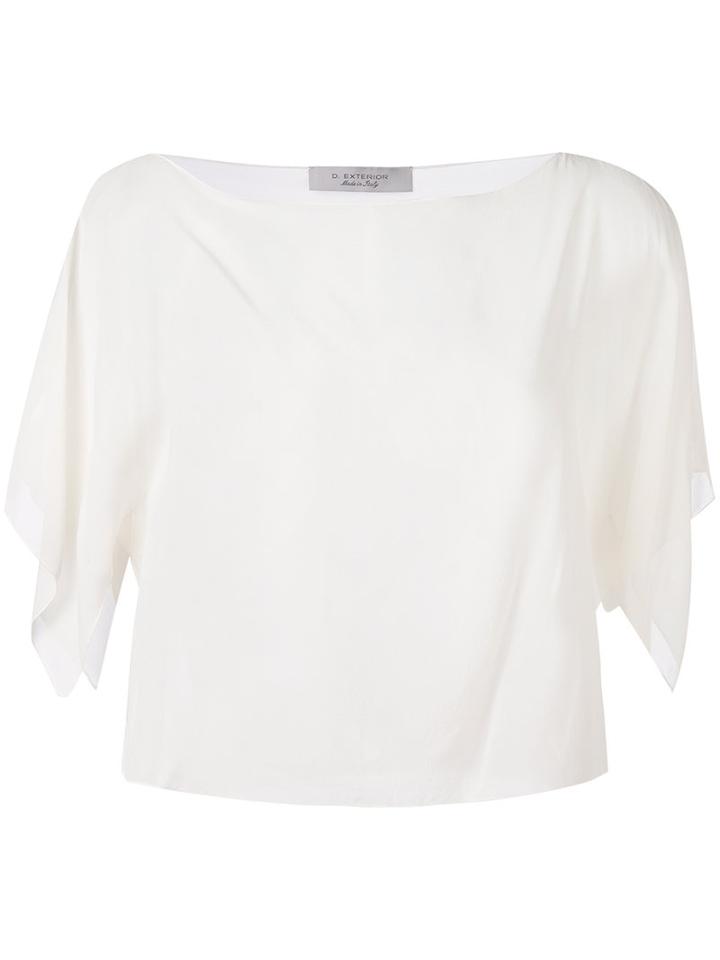 D.exterior - Classic Crop Top - Women - Silk - M, White, Silk