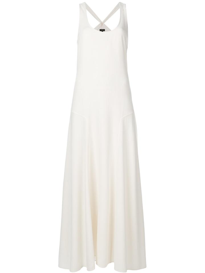 Theory Scoop Neck Maxi Dress - White