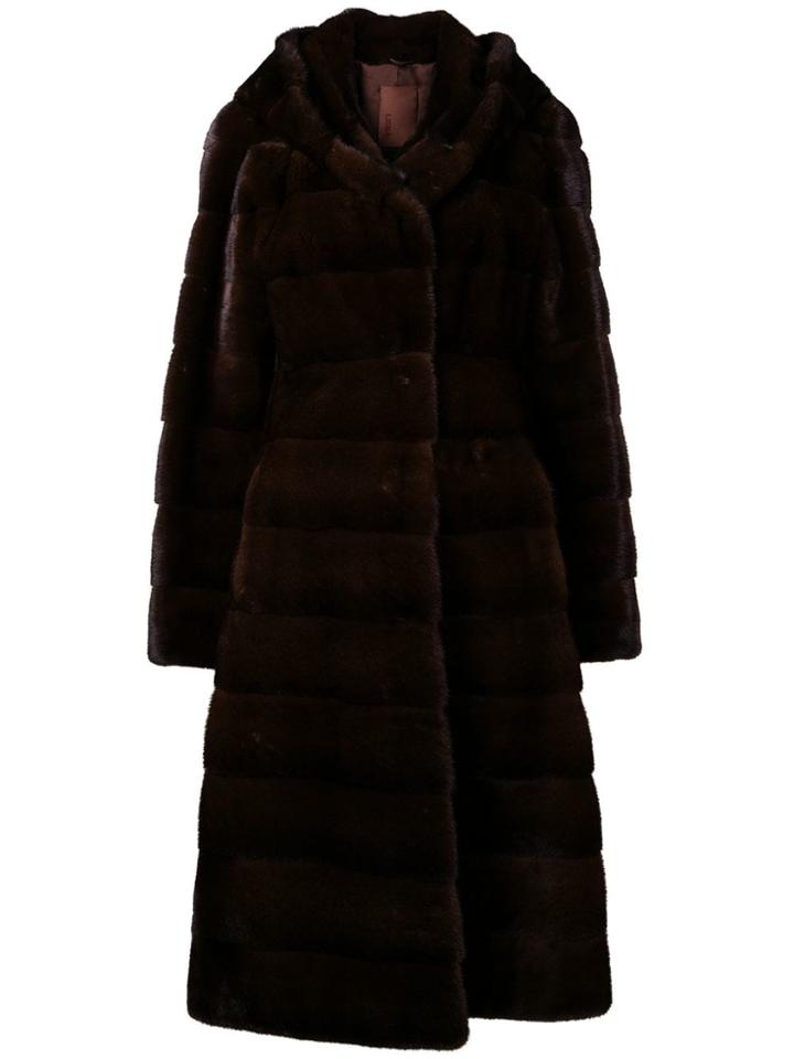 Liska Valencia Hooded Coat - Brown
