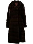 Liska Valencia Hooded Coat - Brown