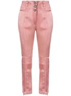 Ann Demeulemeester Pink Rny Satin Straight Leg Pant