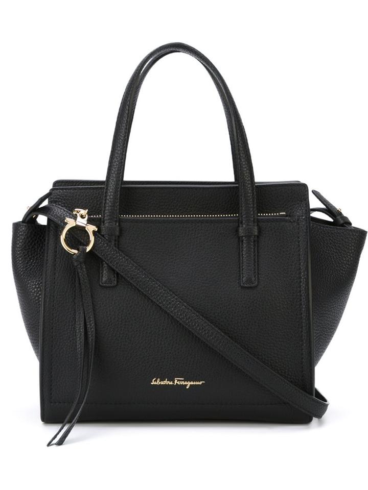 Salvatore Ferragamo 'amy' Tote, Women's, Black, Calf Leather