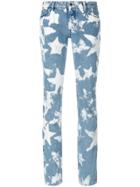 Givenchy Bleached Star Skinny Jeans - Blue