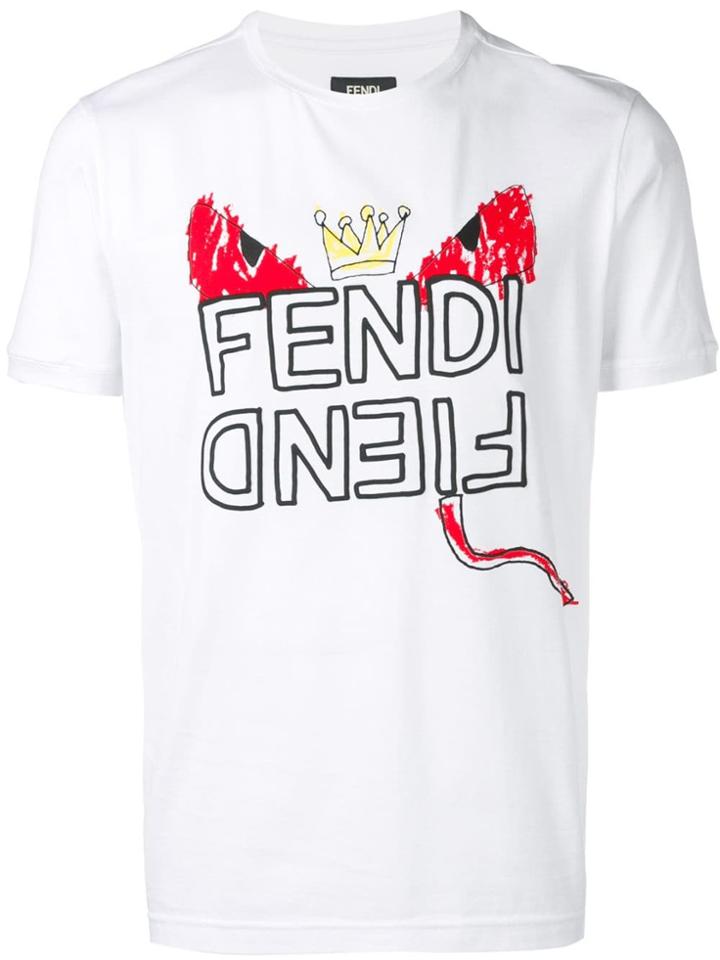 Fendi Logo T-shirt - White