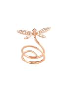Anapsara 'small Dragonfly' Diamond Ring - Metallic