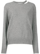 Stella Mccartney Split-neck Boiled Sweater - Grey