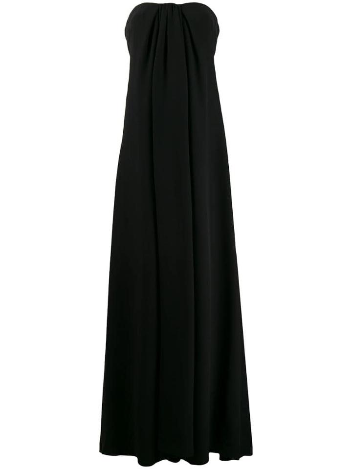 Valentino Pre-owned 2000's Draped Evening Gown - Black