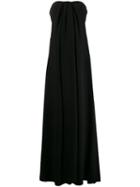 Valentino Pre-owned 2000's Draped Evening Gown - Black