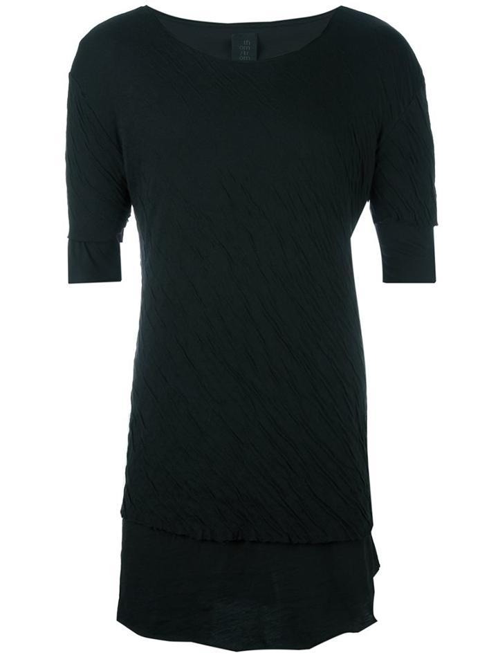 Thom Krom Layered T-shirt, Men's, Size: Xl, Black, Cotton