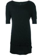 Thom Krom Layered T-shirt, Men's, Size: Xl, Black, Cotton
