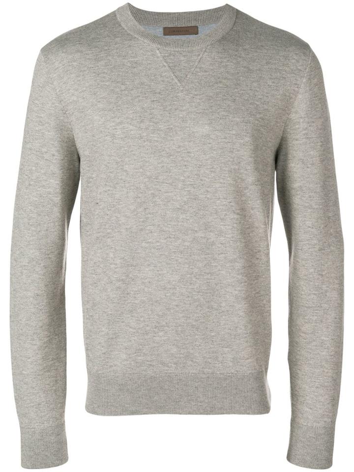 Corneliani Crew Neck Pullover - Nude & Neutrals