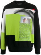 Diesel Censored Photo Print Sweatshirt - Black