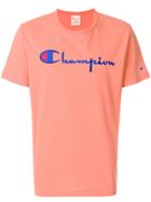 Champion Large Logo Short Sleeved T-shirt - Yellow & Orange