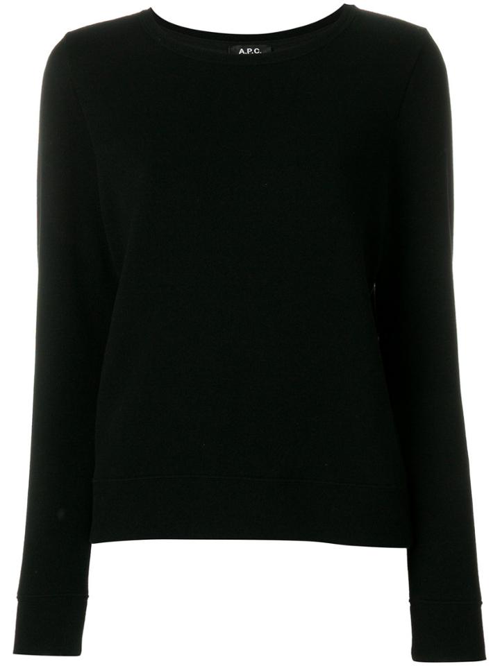 A.p.c. Classic Knitted Sweater - Black