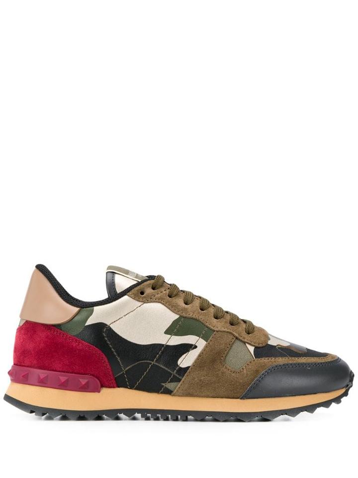 Valentino Valentino Garavani Rockstud Rockrunner Sneakers - Green