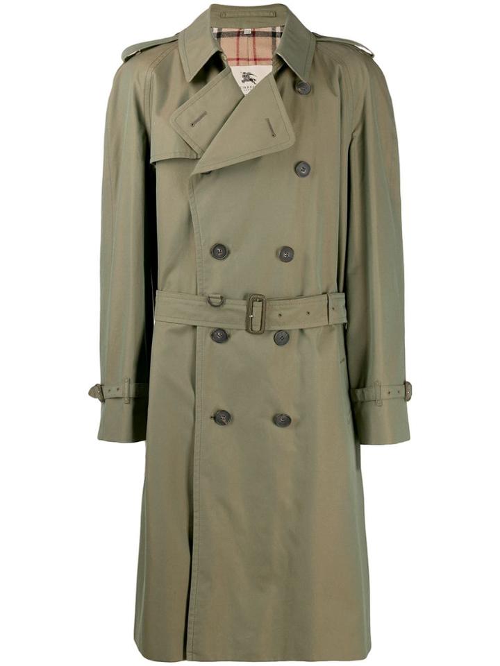 Burberry Pre-owned 1990's Trench Coat - Green