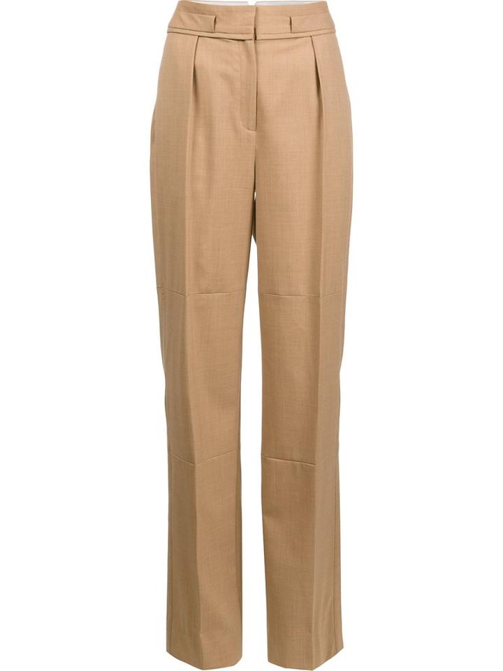 Maiyet High-rise Wide-legged Trousers, Women's, Size: 8, Brown, Spandex/elastane/wool