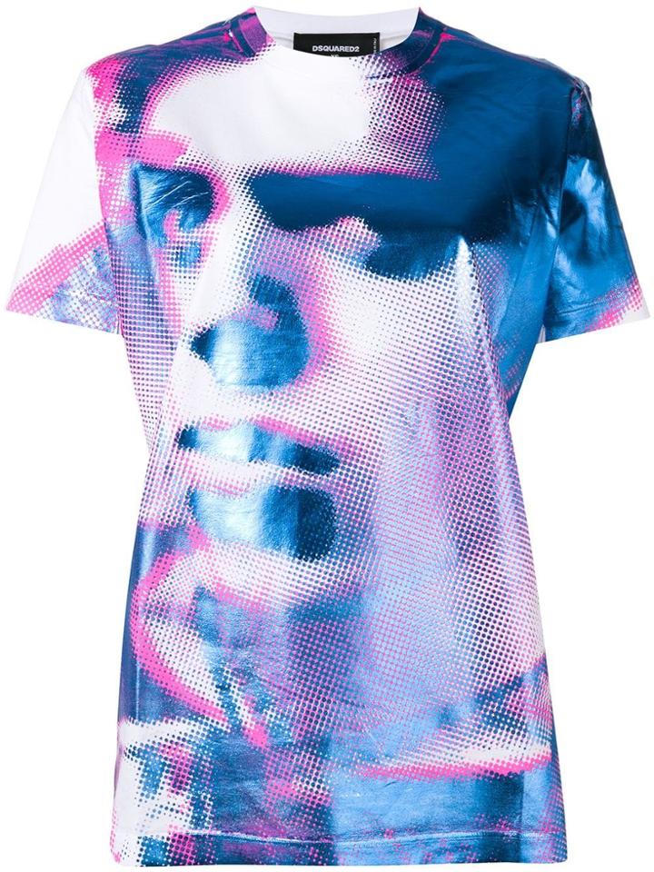 Dsquared2 Face Print T-shirt - White