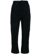 Sofie D'hoore Cropped Corduroy Trousers - Blue