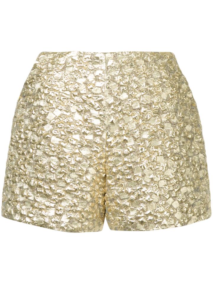 Bambah Metallic Textured Shorts