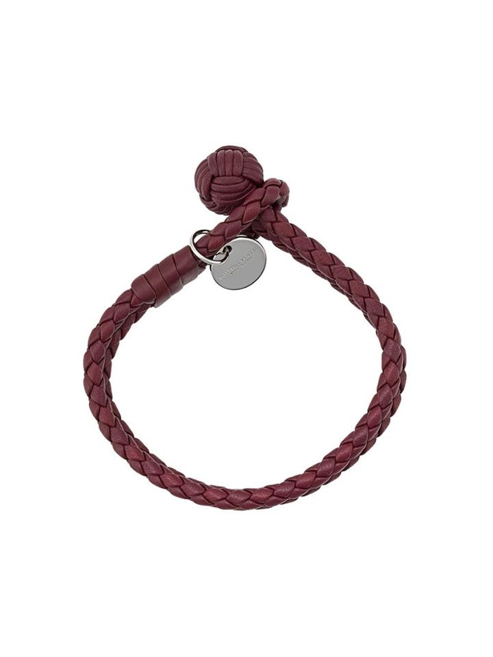 Bottega Veneta Intrecciato Double Bracelet - Red