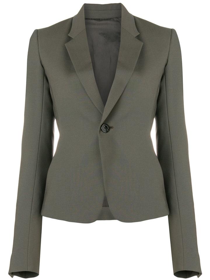 Rick Owens Classic Slim Fit Blazer - Grey