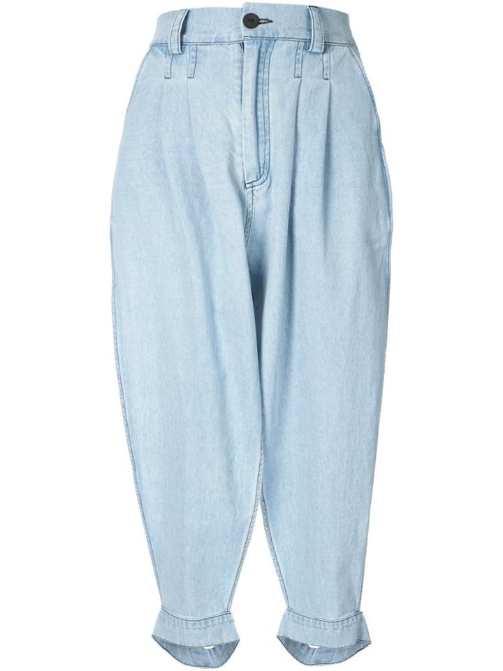 69 Cropped Culottes, Women's, Size: Xs/s, Blue, Cotton