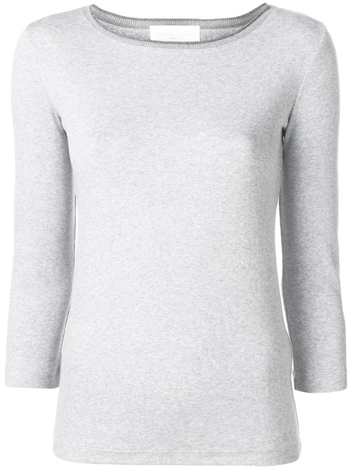 Fabiana Filippi Bead-embellsihed Sweater - Grey